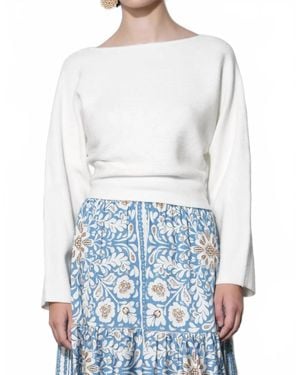 Greylin Valerie Open Back Sweater - Blue