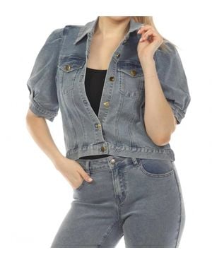 A.Z.I. Penny Short Sleeve Jacket - Gray