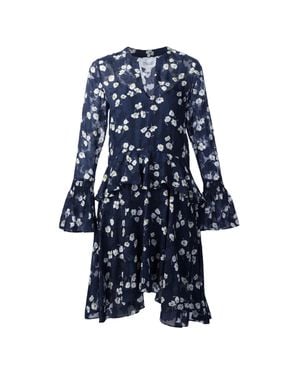 Derek Lam 10 Crosby Floral Dress - Blue