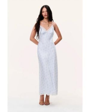 LoveShackFancy Manuela Maxi Slip Dress - White