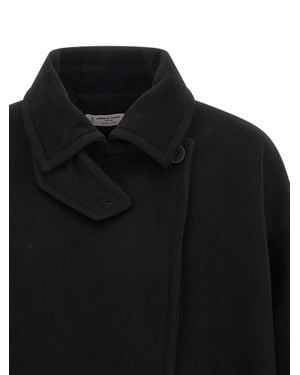 Alberto Biani Virgin Wool Coat - Black