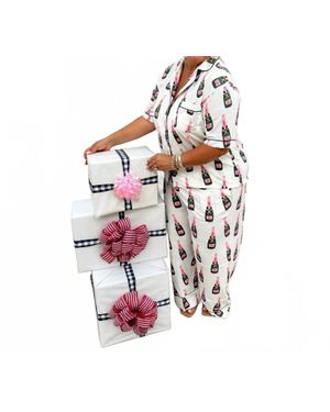 Blakeley Champagne Pj Set - White