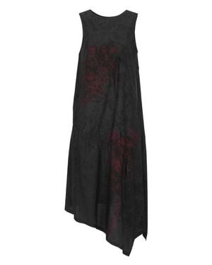 Y's Yohji Yamamoto Dress With Pattern - Black