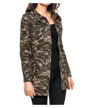 Adore Studded Utility Jacket - Black