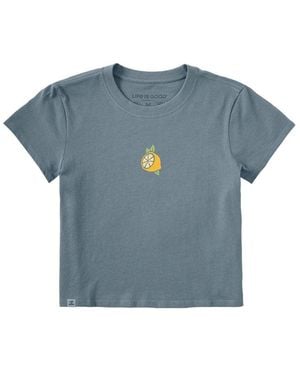 Life Is Good. Life Is Good Crusher Lite T-Shirt - Blue