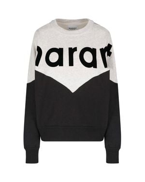 Isabel Marant Two-Tone Chevron Pattern Sweater - Black