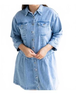 Wishlist Mara Mini Dress - Blue