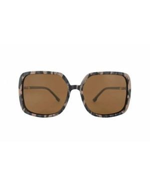 Transparent Janis Sunglasses - Brown