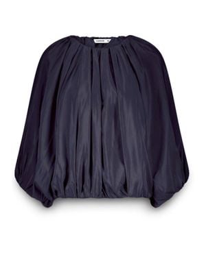 Summum Shiny Boxy Top - Blue