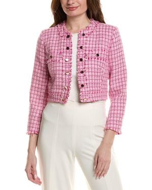 tyler boe Jackie Boucle Jacket - Red