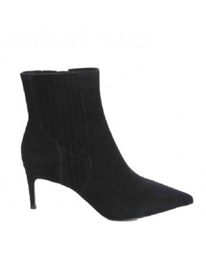Vaneli Dearan Point-Toe Suede Ankle Boot - Black