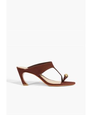 SCHUTZ SHOES Maisie Nubuck Sandal - White