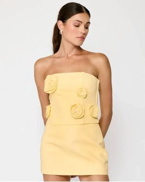 Line & Dot Eleodra Top And Skort Set - Natural
