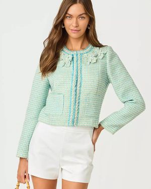 Lilly Pulitzer Rohana Boucle Jacket - Green
