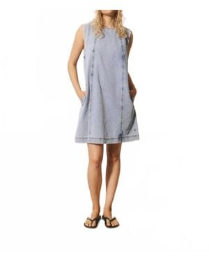 FRNCH Vito Jean Dress - Blue
