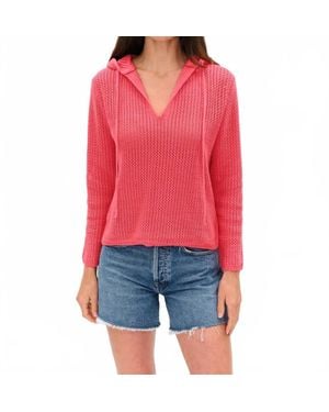 Six Fifty Drift Crochet Hoodie - Red