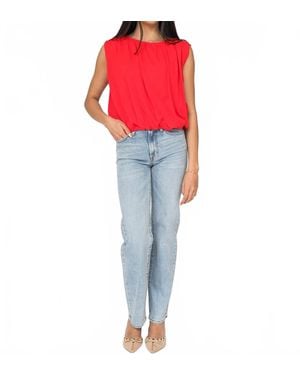 Pistola Aleks Straight Leg Jean - Red