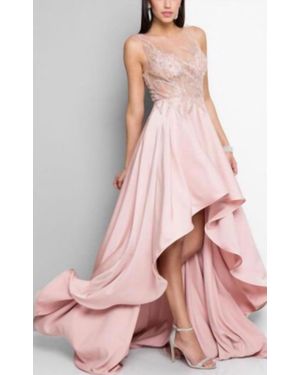 Terani High Low Blush Gown - Pink
