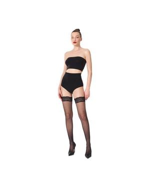 Wolford 10 Stay-Up - Black