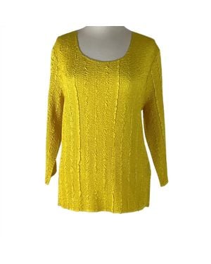 Berek Game Day 3/4 Sleeve Pullover Top - Yellow