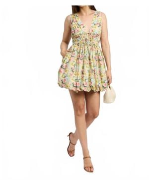 En Saison Cairo Mini Dress - Yellow