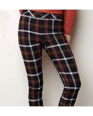 Charlie b Plaid Winter Knit Pants - Black