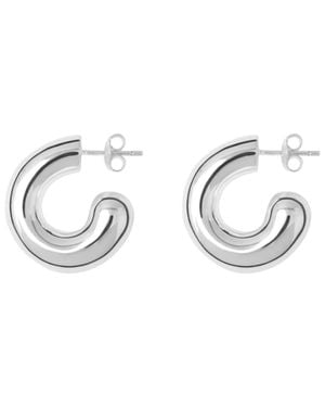 LIE STUDIO Rose Earrings - Metallic