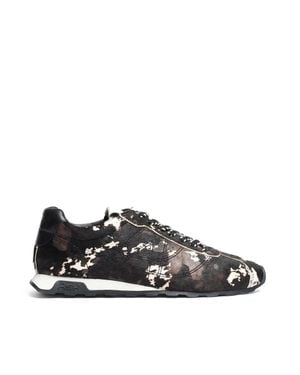 Ash Kill Bill Pony And Leather Sneakers - Black