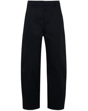 Tela Pantalone Cosmo Wide-Leg Tapered Pants - Blue