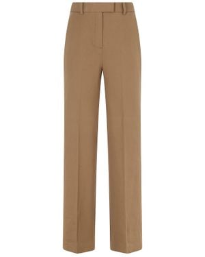 Circolo 1901 Straight Leg Pants With Functional Pockets - Natural