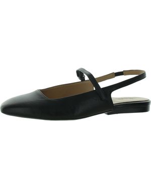 Naturalizer Leather Slip On Slingbacks - Black