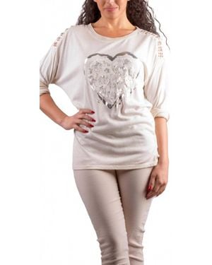 Gigi Moda Stazie Long Sleeve Top - White