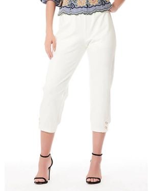 Gracia Capri Pants - White