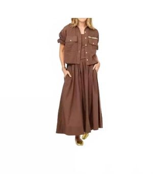 Kerri Rosenthal Tia Love Brigade Shirt - Brown