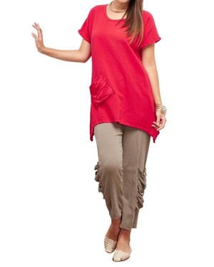 Oh My Gauze Faith Top - Red
