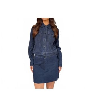 DL1961 Vika Long Sleeve Jacket - Blue