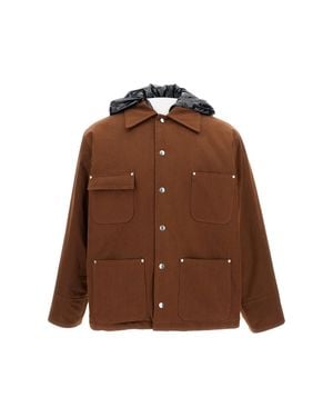 Plan C Hooded Jacket - Brown