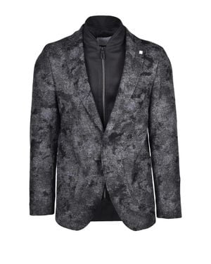 DIGEL Acrylic Wool Polyester Jacket - Black