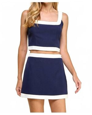 TCEC Natalia Two Piece Set - Blue