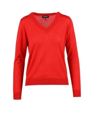 Dondup V-Neck Pullover - Red