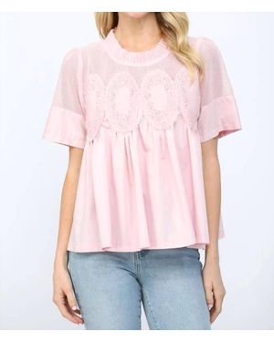 Fate Eliza Babydoll-Style Top - Red