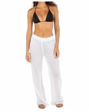 Hurley Crochet Cargo Beach Pant - White