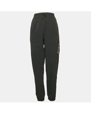 Kith Logo Print Nylon Jogger Pants - Black