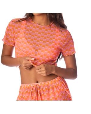 Maaji Geo Waves Marissa Top - Red