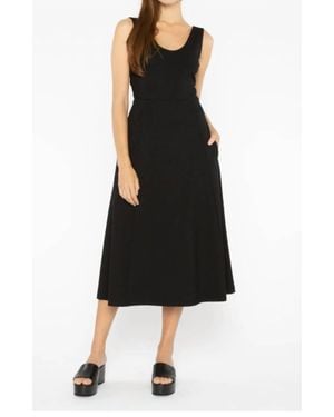 Ripley Rader Ponte Knit Scoop Midi Dress - Black