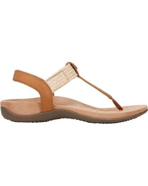 Vionic Brea Nubuck Leather Sandals - Brown