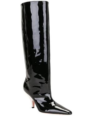 Bally Kika Patent Leather Knee High Boots - Black