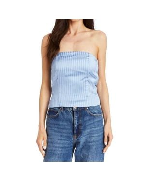 Drew Antonia Shadow Stripe Top - Blue