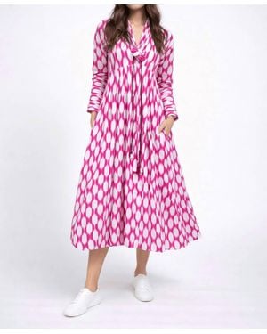 Guadalupe Nora Ikat Dress - Pink