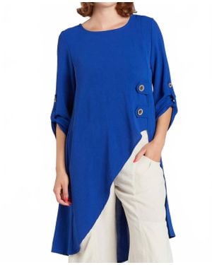 Sydney Project Air Flow Asymmetrical Tunic Top - Blue